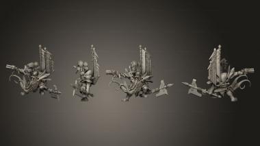 Military figurines Koradahn the Reckless no backpack 3d model