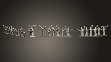 Military figurines kultist strip 1 3d model