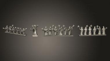 Military figurines kultist strip 2 3d model