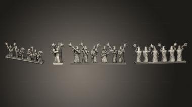Military figurines kultist strip 4 3d model