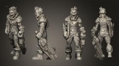 Military figurines Kyton Female Based 002 3d model