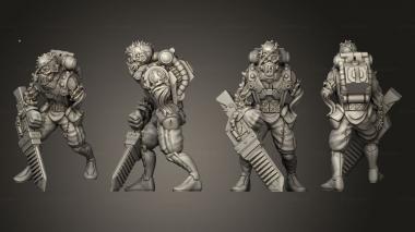 Military figurines Kyton Female Based 003 3d model