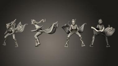 Military figurines Lady Aranwen Mounted 3d model