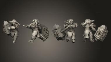 Military figurines Lady Luminol Smiting Goblin Paladin 3d model