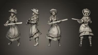 Military figurines Lady Roseheart 3d model