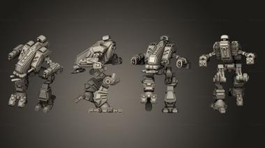 Military figurines lammergeir ii charge 3d model