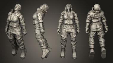 Military figurines Lana Zero G 3d model