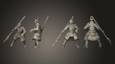 Military figurines lancer 03 3d model