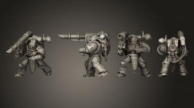 Military figurines Lanon 01 3d model