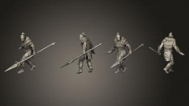 Military figurines Larsael 3d model