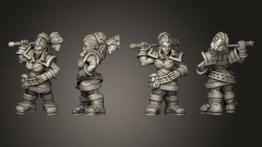 Military figurines lasryl the cleric 01 3d model