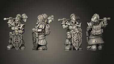 Military figurines lasryl the cleric 02 3d model