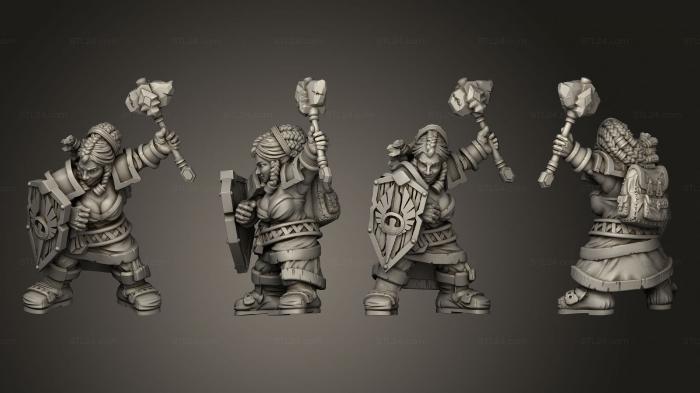 Military figurines (lasryl the cleric 05, STKW_8845) 3D models for cnc