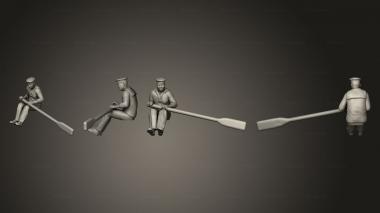 Military figurines launch Oar 01 3d model