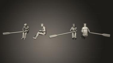 Military figurines launch Oar 02 3d model