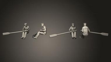 Military figurines launch Oar 03 3d model