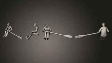 Military figurines launch Oar 04 3d model