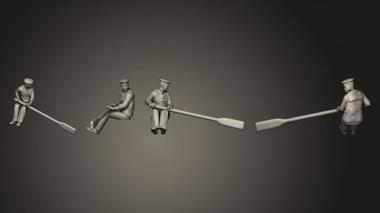 Military figurines launch Oar 06 3d model
