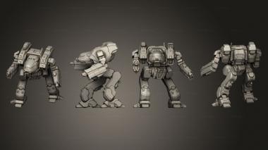 Military figurines LBK Prime 4 3d model