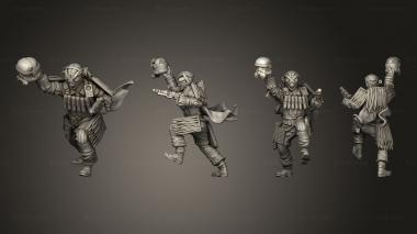 Military figurines leader pistol 3d model