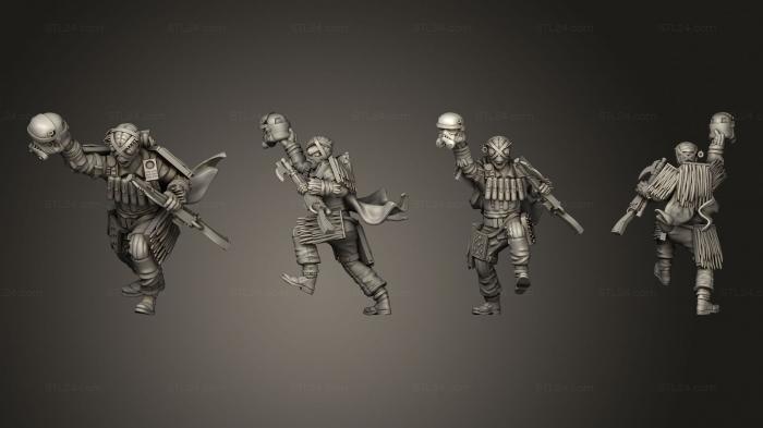 Military figurines (leader rifle, STKW_8863) 3D models for cnc