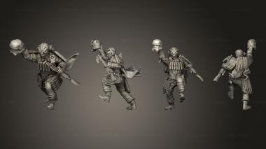 Military figurines leader rifle 3d model