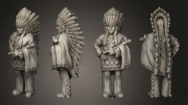 Military figurines Leader 3d model
