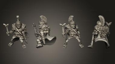 Military figurines LEGATE TITUS ON HORSE 3d model