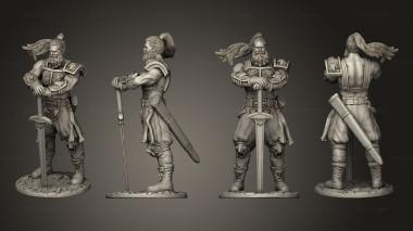 Military figurines Legendary Warrior Sword 3d model