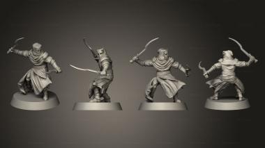 Military figurines Legends Builds Nights Cult Captain 3d model