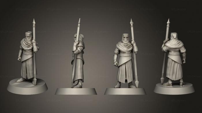 Military figurines (Legends Builds Nights Cult Spearman, STKW_8873) 3D models for cnc