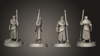 Military figurines Legends Builds Nights Cult Spearman 3d model