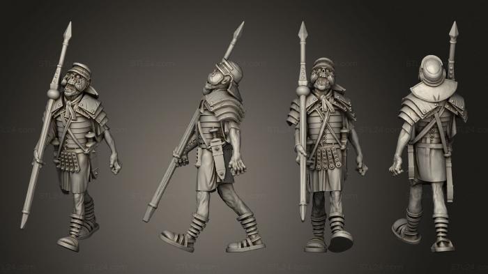Military figurines (LEGGIONAIRE MARCHING, STKW_8874) 3D models for cnc