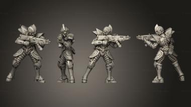 Military figurines Legion Infantry Men 01 3d model
