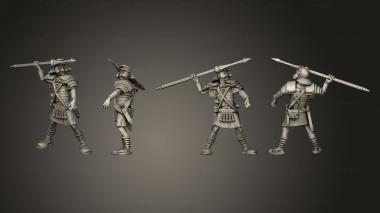 Military figurines LEGIONNAIRE PILLUM LAUNCHERS 1 3d model