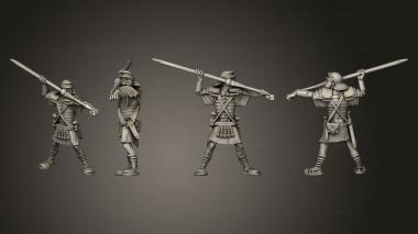 Military figurines LEGIONNAIRE PILLUM LAUNCHERS 4 3d model