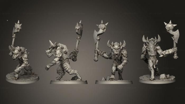 Military figurines (Lesser Demon 2, STKW_8904) 3D models for cnc
