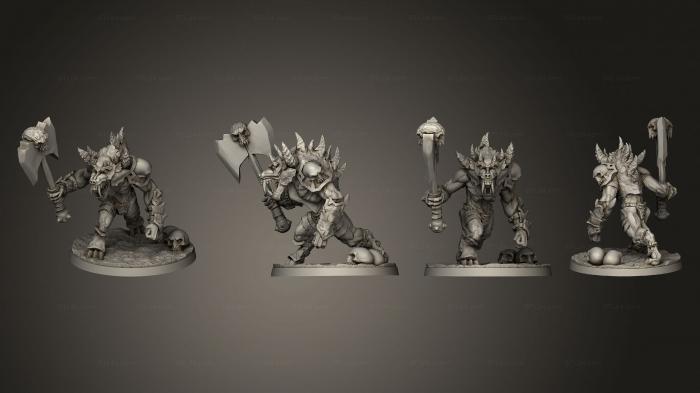 Military figurines (Lesser Demon 5, STKW_8907) 3D models for cnc