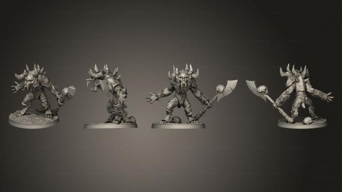 Military figurines (Lesser Demon 7, STKW_8909) 3D models for cnc