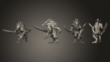 Military figurines LESSER DEMON GREAT SWORD 001 3d model