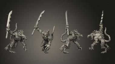 Military figurines LESSER DEMON GREAT SWORD 002 3d model