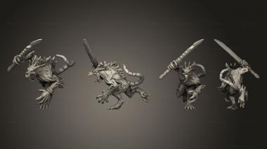Military figurines LESSER DEMON GREAT SWORD 004 3d model