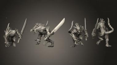 Military figurines LESSER DEMON GREAT SWORD 005 3d model