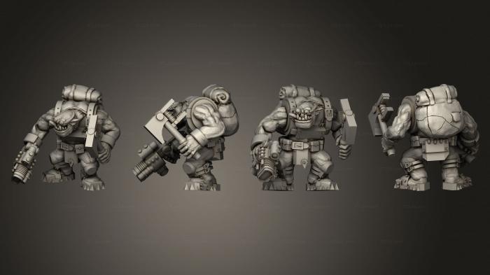 Military figurines (Lesser Mechanics Body 1 001, STKW_8921) 3D models for cnc