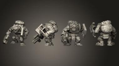 Military figurines Lesser Mechanics Body 1 001 3d model