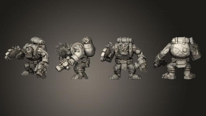 Military figurines (Lesser Mechanics Body 1 002, STKW_8922) 3D models for cnc