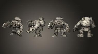 Military figurines Lesser Mechanics Body 1 002 3d model