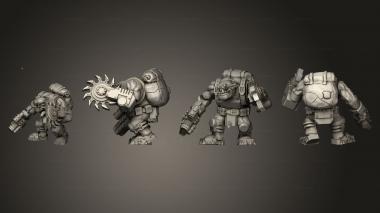 Military figurines Lesser Mechanics Body 1 003 3d model