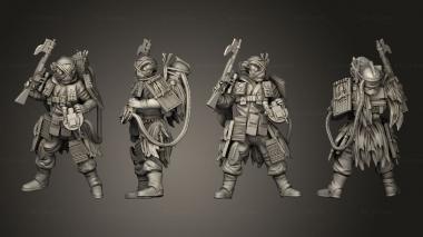 Military figurines liberator 1 3d model