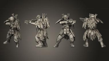 Military figurines liberator 2 3d model
